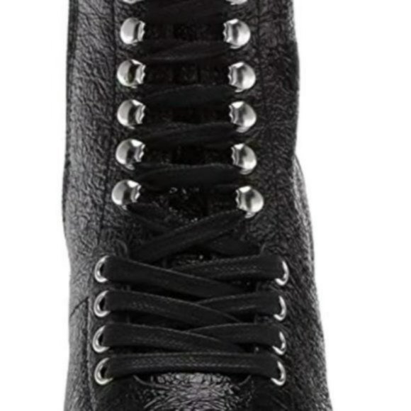 Vince Camuto Ermania Leather Platform Lace-up Bootie -7.5 - Picture 5 of 13